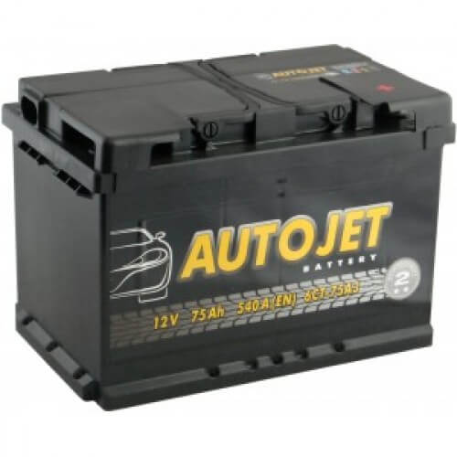 Аккумулятор AutoJet 75 А*ч, обратная полярность