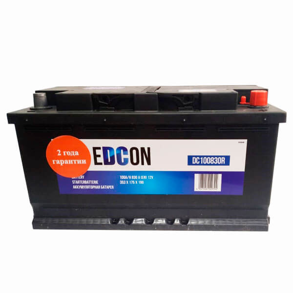 Аккумулятор EDCON DC100830R 100 Ah, обратная полярность