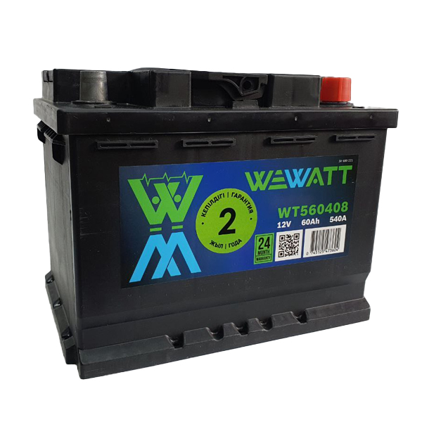 Аккумулятор  WEWATT WT560408 L, прямая полярность