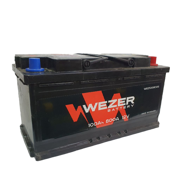 Аккумулятор WEZER Batterie 100Ah 800A (R), обратная полярность