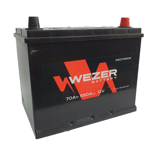 Аккумулятор WEZER Batterie 70Ah 550A (R), обратная полярность
